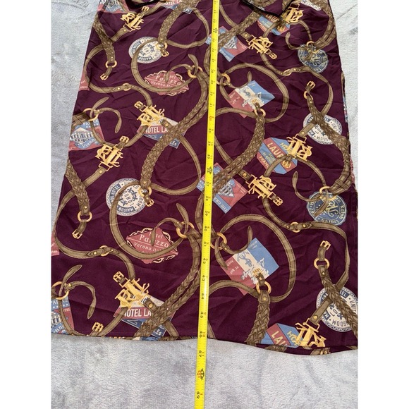 Lauren Ralph Lauren Women's Missing Belt Print‎ Crepe Shirtdress Size 4 - Picture 10 of 10